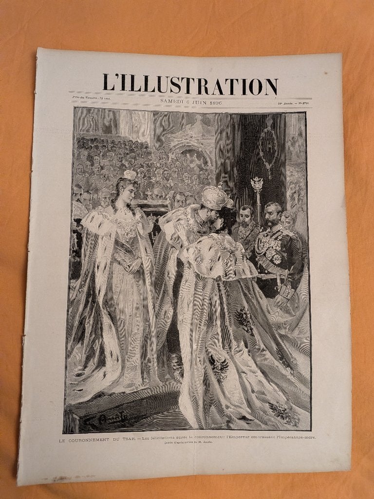 Kroning Tsaar Nicolaas II, Illustratrion 06 juni 1896, Ophalen of Verzenden