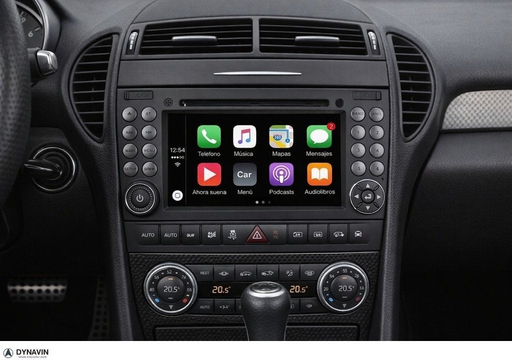 android scherm mercedes slk dvd carplay carkit usb Dynavin