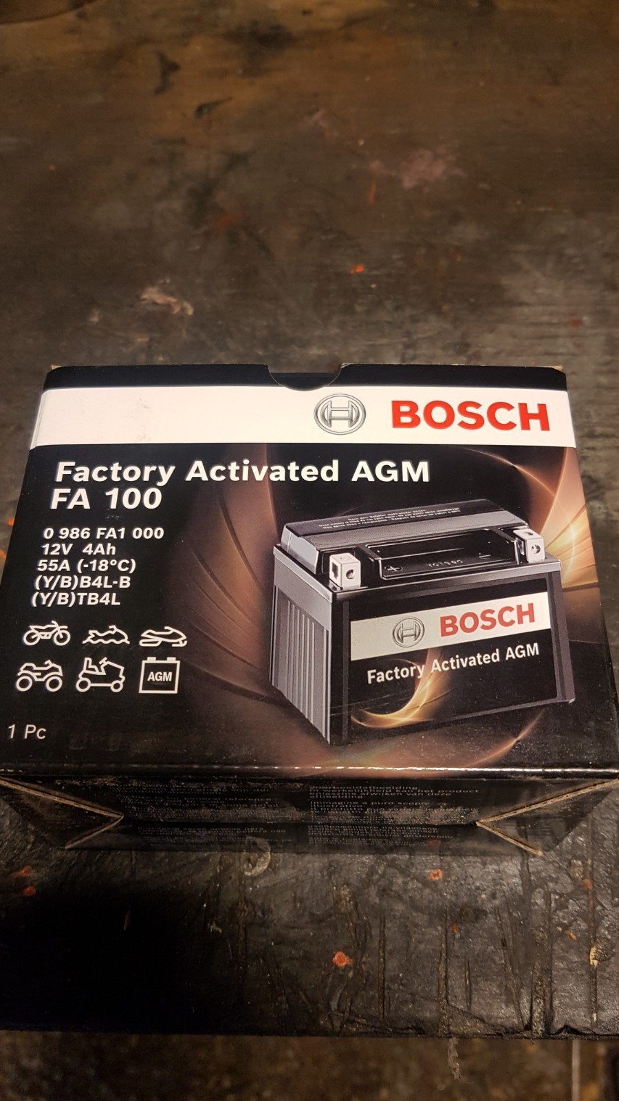 Nieuwe Bosch Factory Activated AGM Accu FA 100, Ophalen, Nieuw, Universele onderdelen