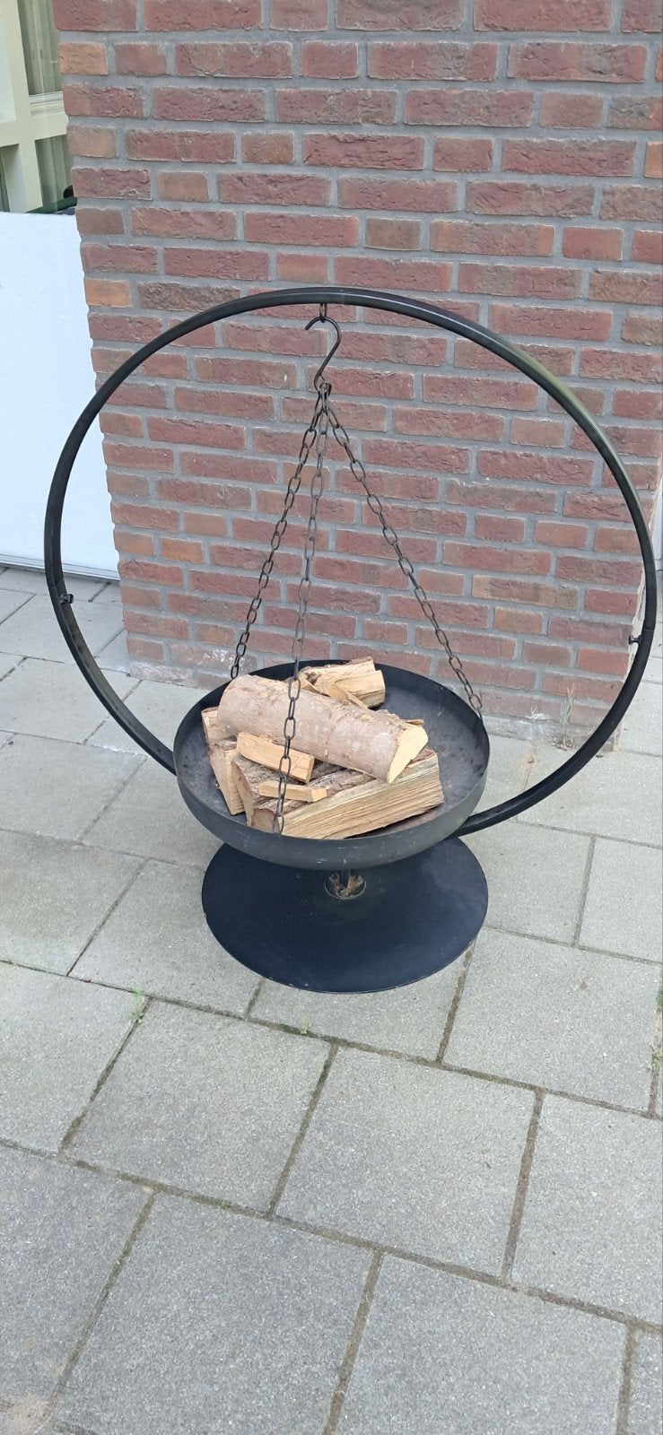 Hagende Vuurschaal met Hout:, Tuin en Terras, Ophalen