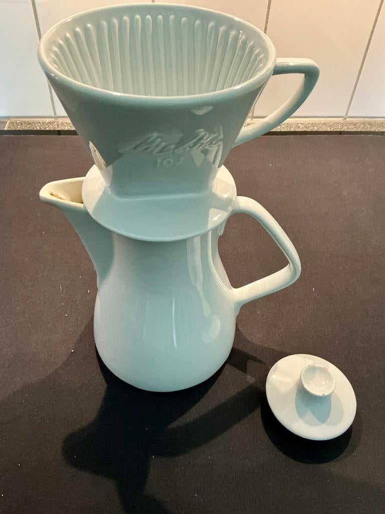 Te koop melita koffie kan met filter102, Antiek en Kunst, Verzenden