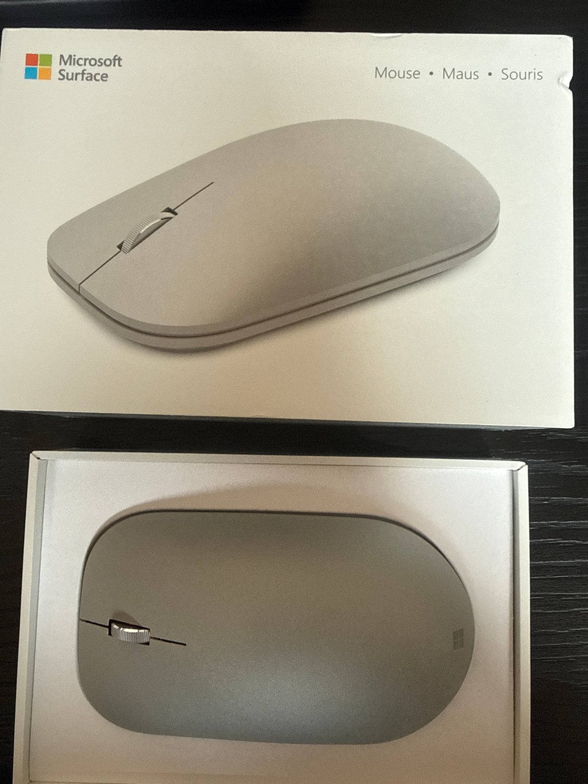 Microsoft Surface Mobiele Muis - Grijs, Computers en Software, Muizen, Muis, Ergonomisch, Verzenden, Zo goed als nieuw