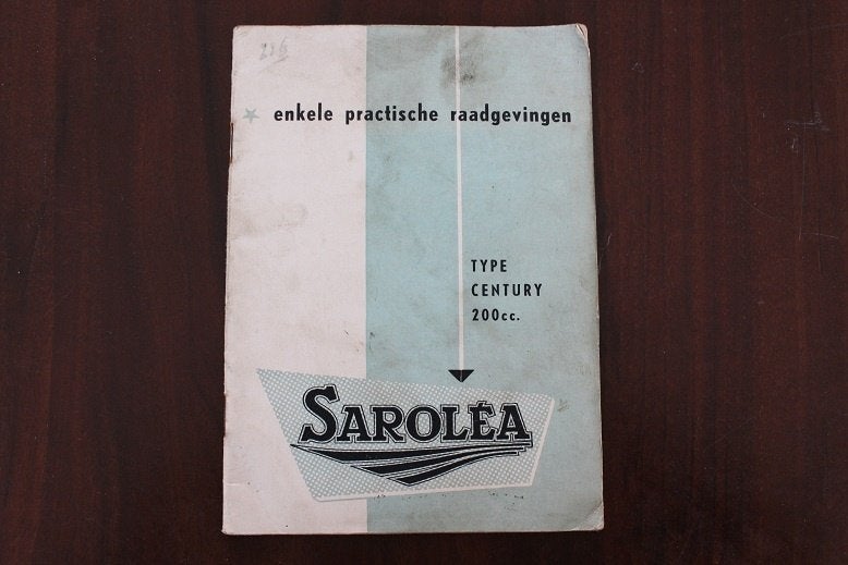 Sarolea 200cc Century motorfiets instructie boekje, Ophalen of Verzenden, Overige merken