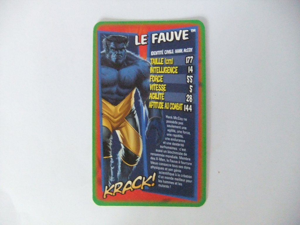 Top Trumps X-Men Le Fauve kaart, Verzenden, Zo goed als nieuw, Losse kaart