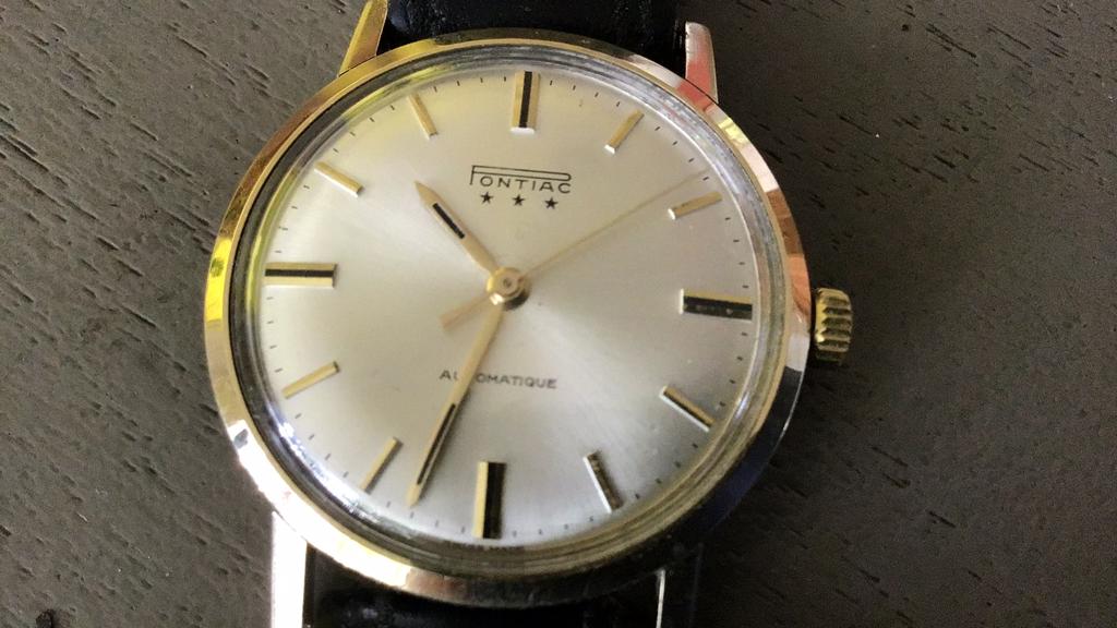 Pontiac goldcap horloge, Overige merken, Overige materialen, Met bandje, 1960 of later