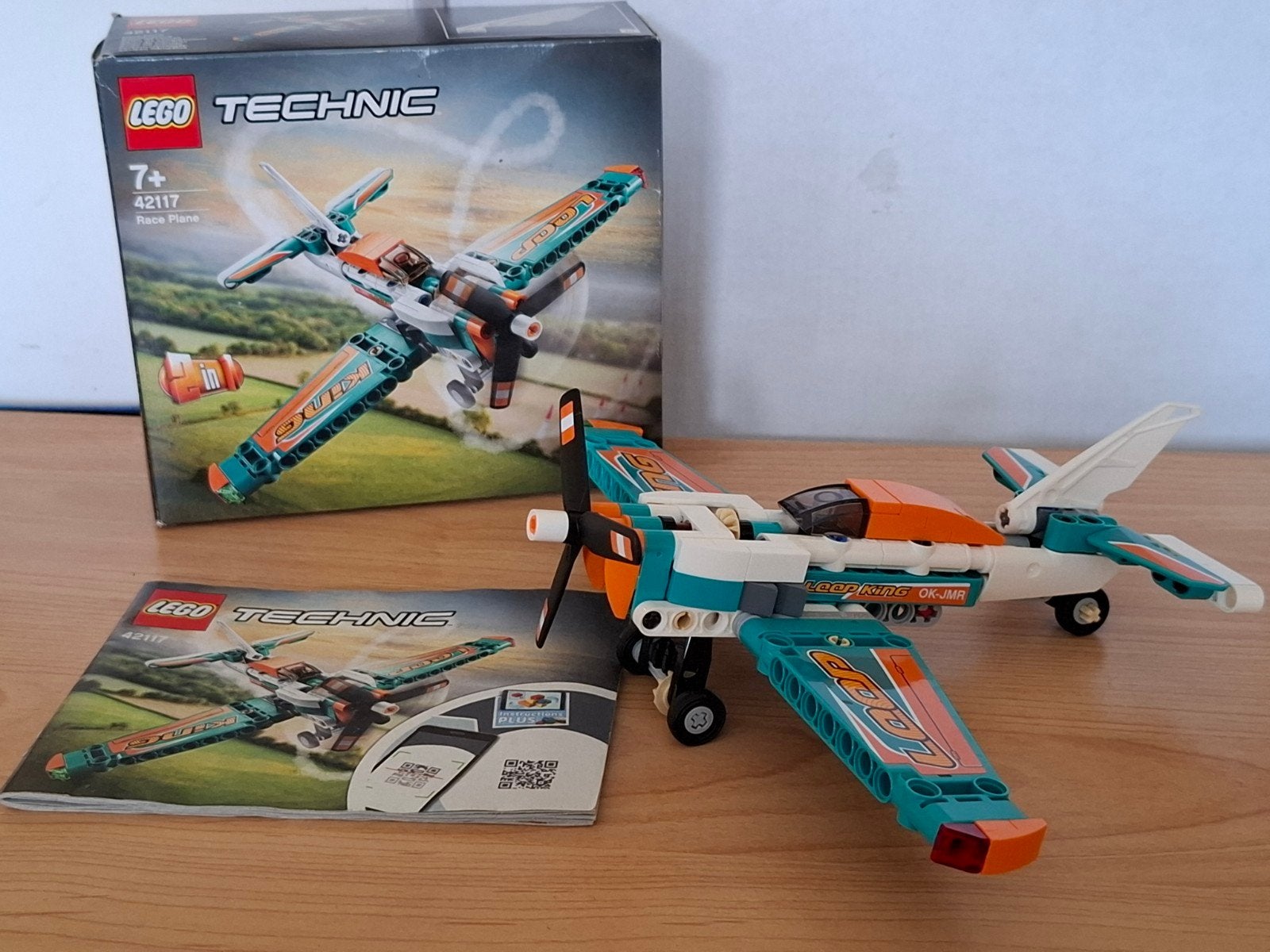 Lego Technic 42117 Racevliegtuig - Compleet met doos, Inclusief instructies, Gebruikt, Lego, Ophalen of Verzenden