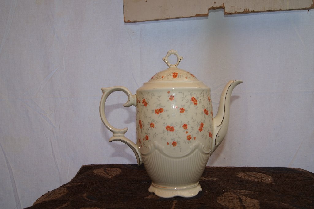 Koffiekan met bloemmotief, Ophalen of Verzenden