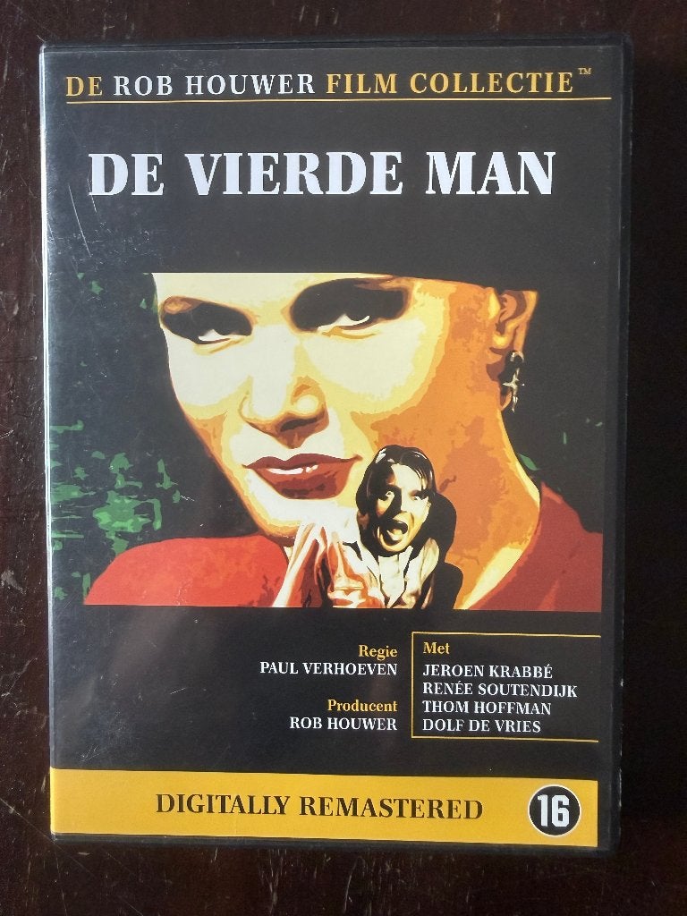 De Vierde man DVD ( Rob Houwer Collectie ) Jeroen Krabbe, Cd's en Dvd's, Vanaf 16 jaar, Ophalen of Verzenden, Zo goed als nieuw