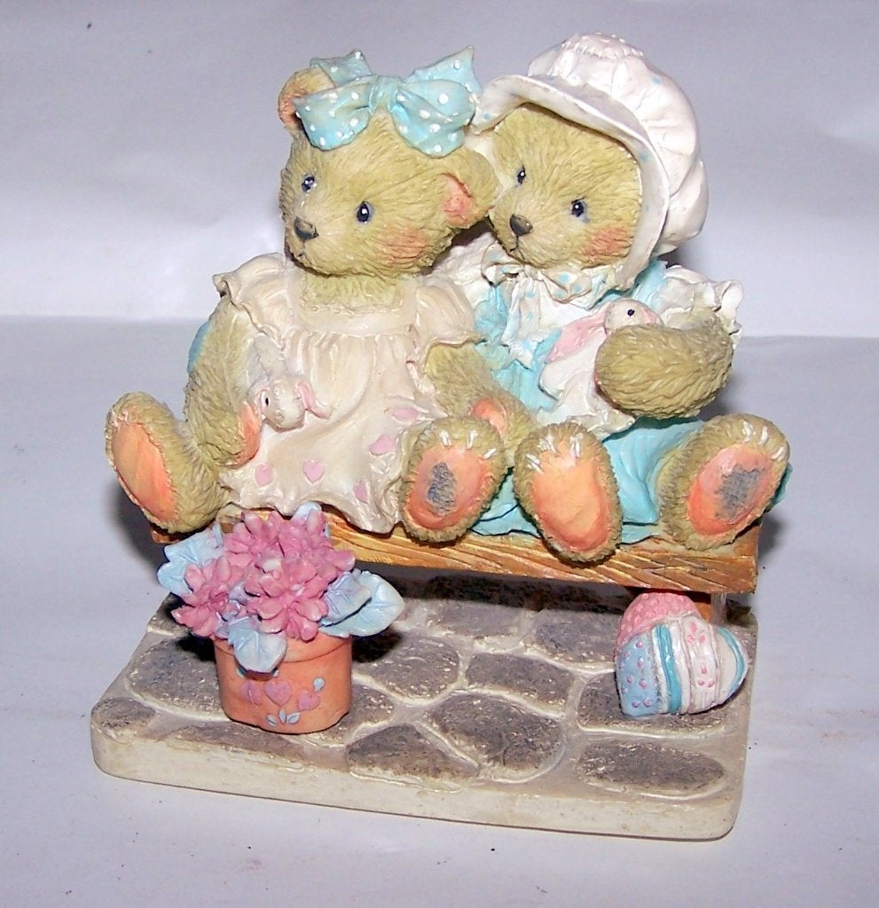 Beeldje Cherished Teddies Tracie and Nicole. 1992. Nwst., Verzamelen, Ophalen of Verzenden, Nieuw, Beeldje, Cherished Teddies