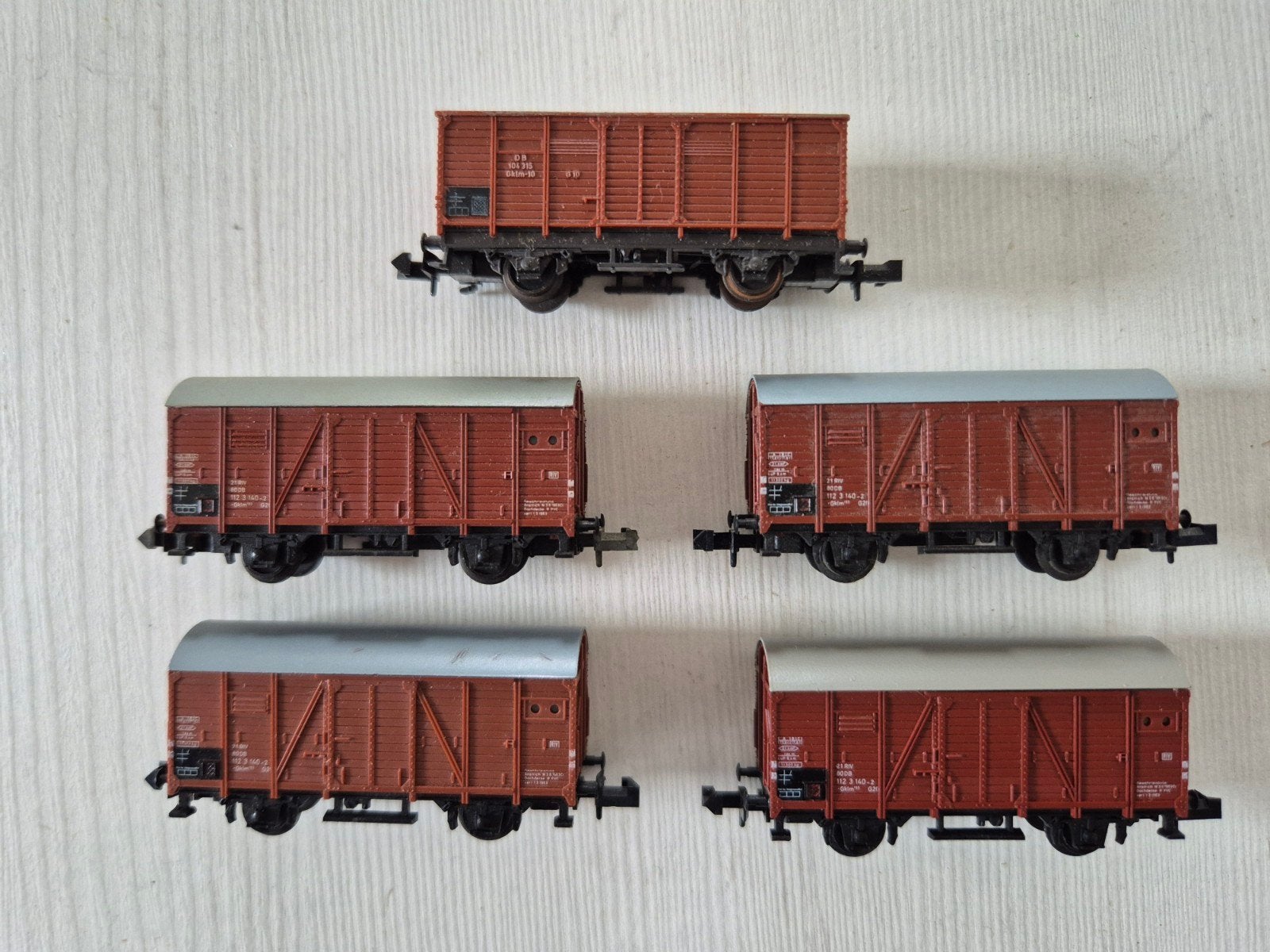 15 N-spoor gesloten goederenwagons, Ophalen of Verzenden, Gebruikt, Gelijkstroom, Wagon
