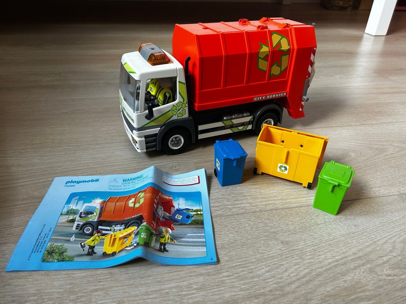 Playmobil vuilniswagen 70200, Ophalen, Zo goed als nieuw, Jongen of Meisje