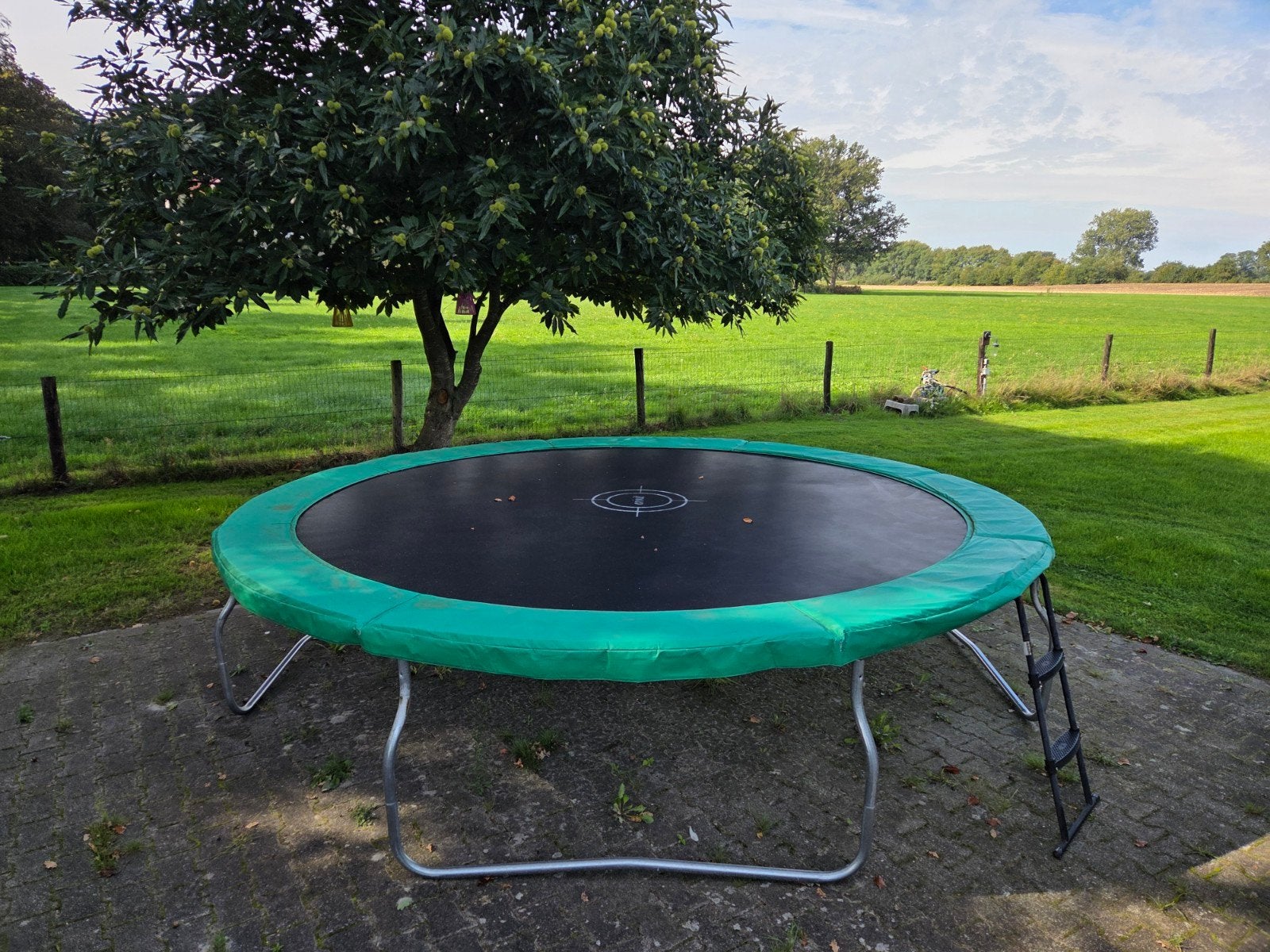 Crivit Trampoline met trapje - 3.30m doorsnede, Ophalen, Gebruikt