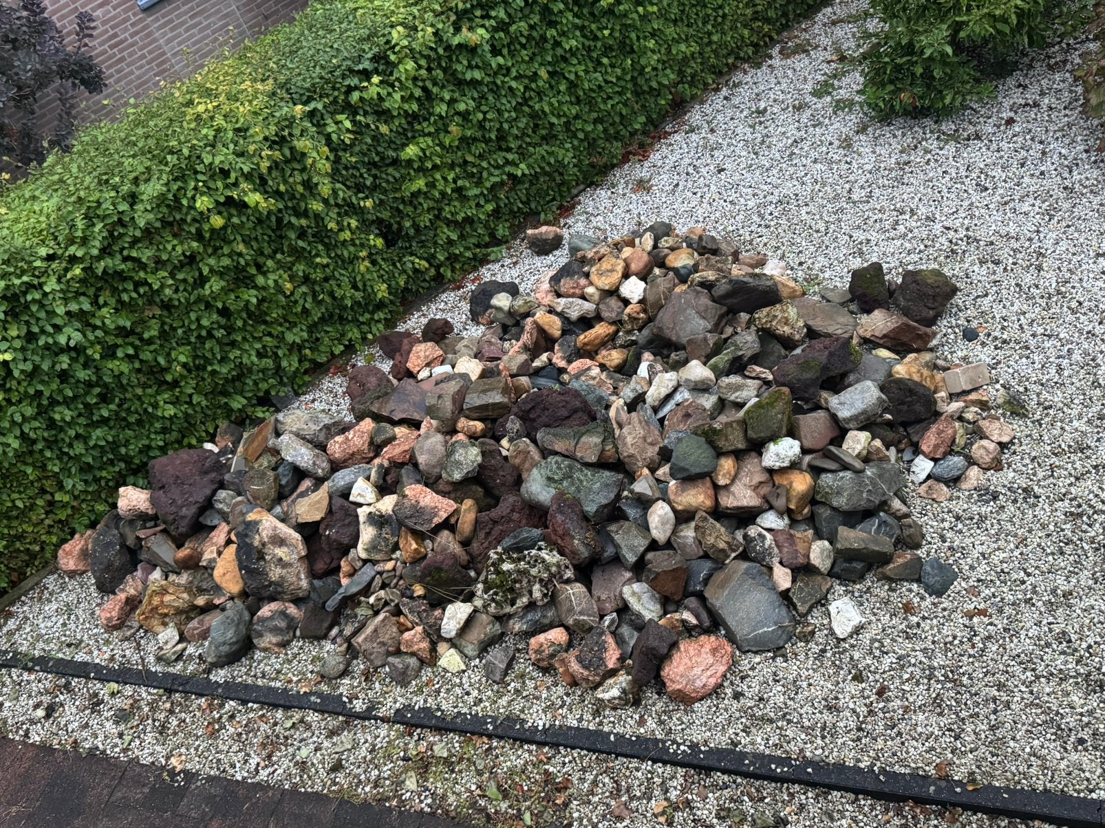 Veel grote sierkeien, Tuin en Terras, Grind, Keien en Split, Ophalen, Gebruikt, Beige, Kei
