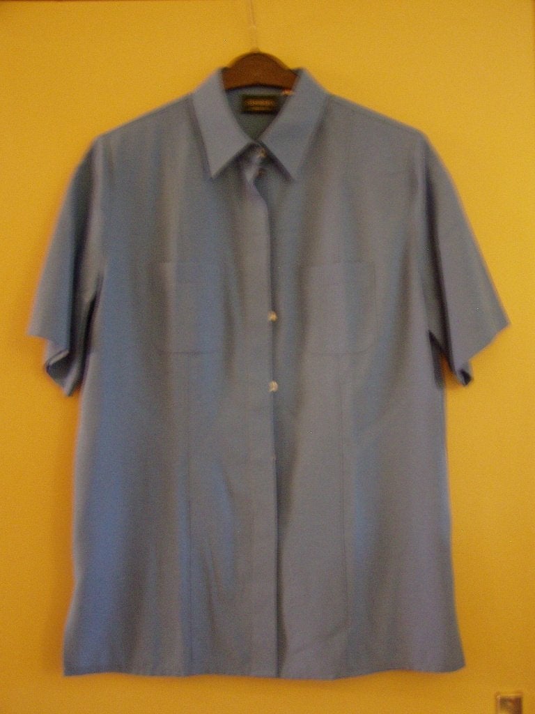 Kobaltblauwe blouse Canda, maat 39, korte mouw, Kleding | Dames, Maat 38/40 (M), Blauw, Ophalen of Verzenden, Zo goed als nieuw