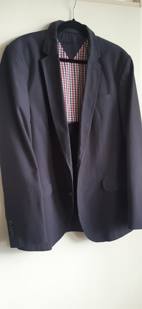 Biaggini katoenen gevoerd Colbert maat 52/ 54, Ophalen of Verzenden, Zo goed als nieuw, Maat 52/54 (L), Blauw
