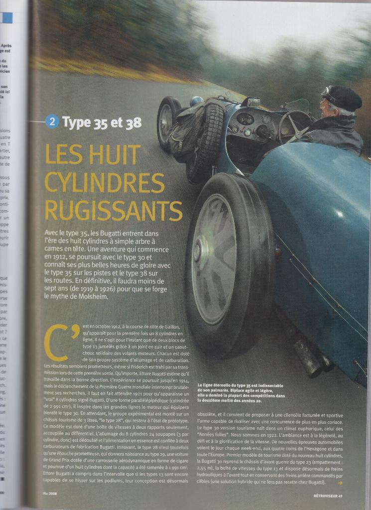 Bugatti type 35 & type 38 classic cars, Verzenden, Gelezen, Overige merken