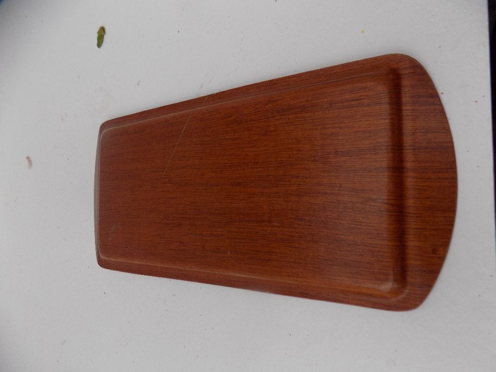Dienblad teak retro vintage, Huis en Inrichting, Ophalen of Verzenden, Gebruikt, Hout