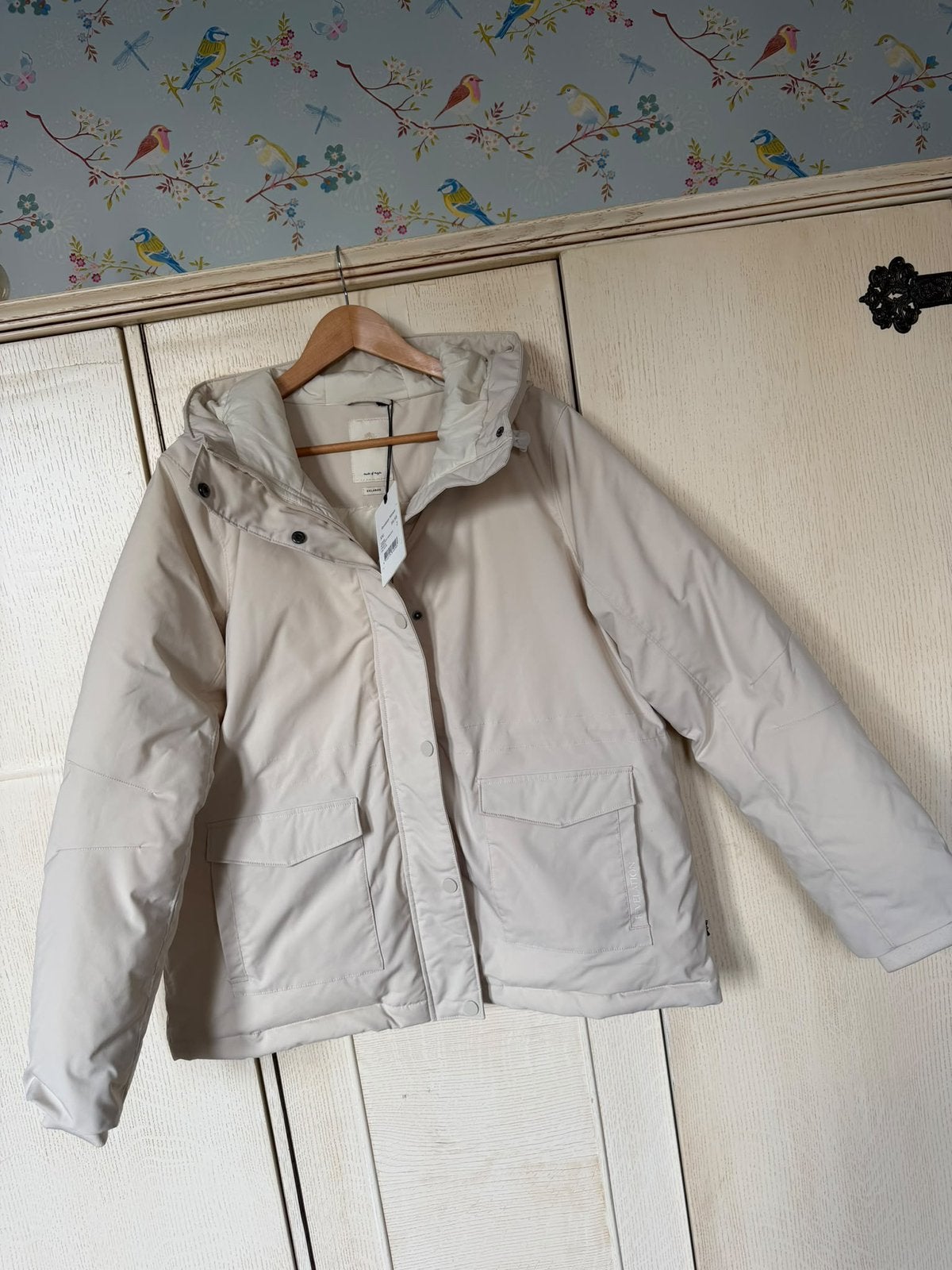 Nieuwe winterjas van de Sting maat XXL, Kleding | Dames, Ophalen of Verzenden, Nieuw, Maat 46/48 (XL) of groter, Beige