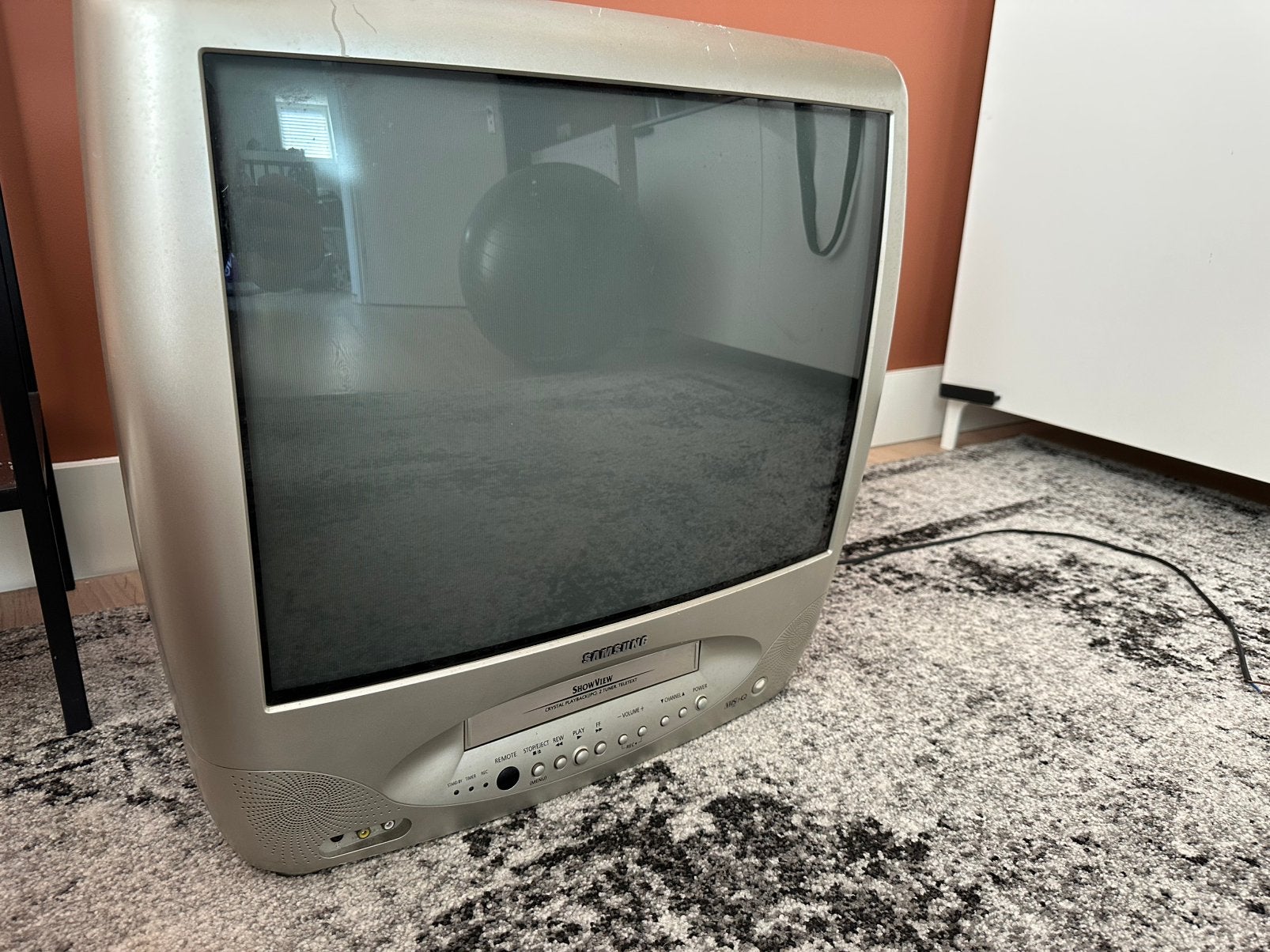Samsung 21 inch VHS TV, Audio, Tv en Foto, Vintage Televisies, Ophalen, Gebruikt, 40 tot 60 cm, Samsung