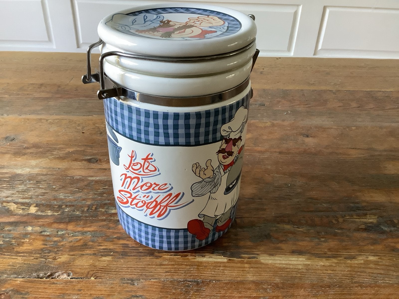 Vintage voorraadpot “Swedish Chef” van The Muppet show, Ophalen of Verzenden
