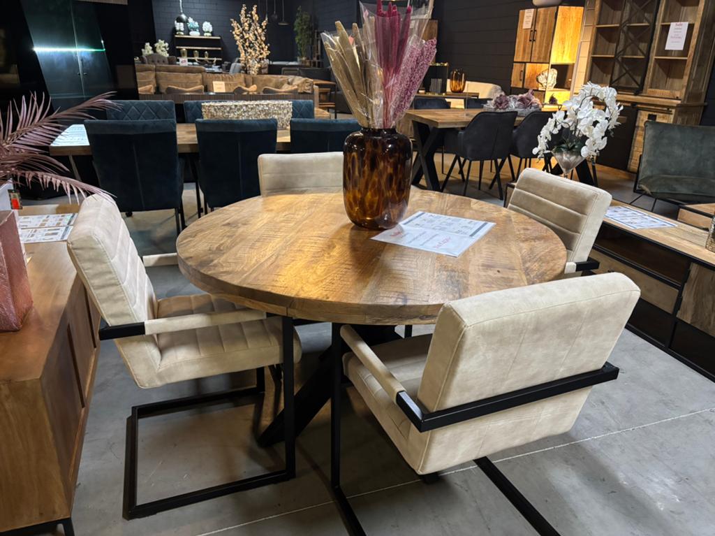 Set van 4 Creme VELVET Stoelen, Ophalen, Nieuw