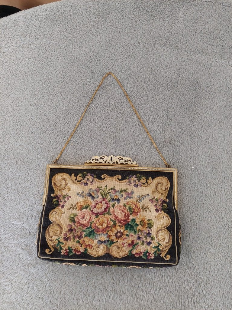 Vintage/antiek Jolles Austria tasje. Met bijpassend beursje., Antiek en Kunst, Ophalen, Dames, Jolles