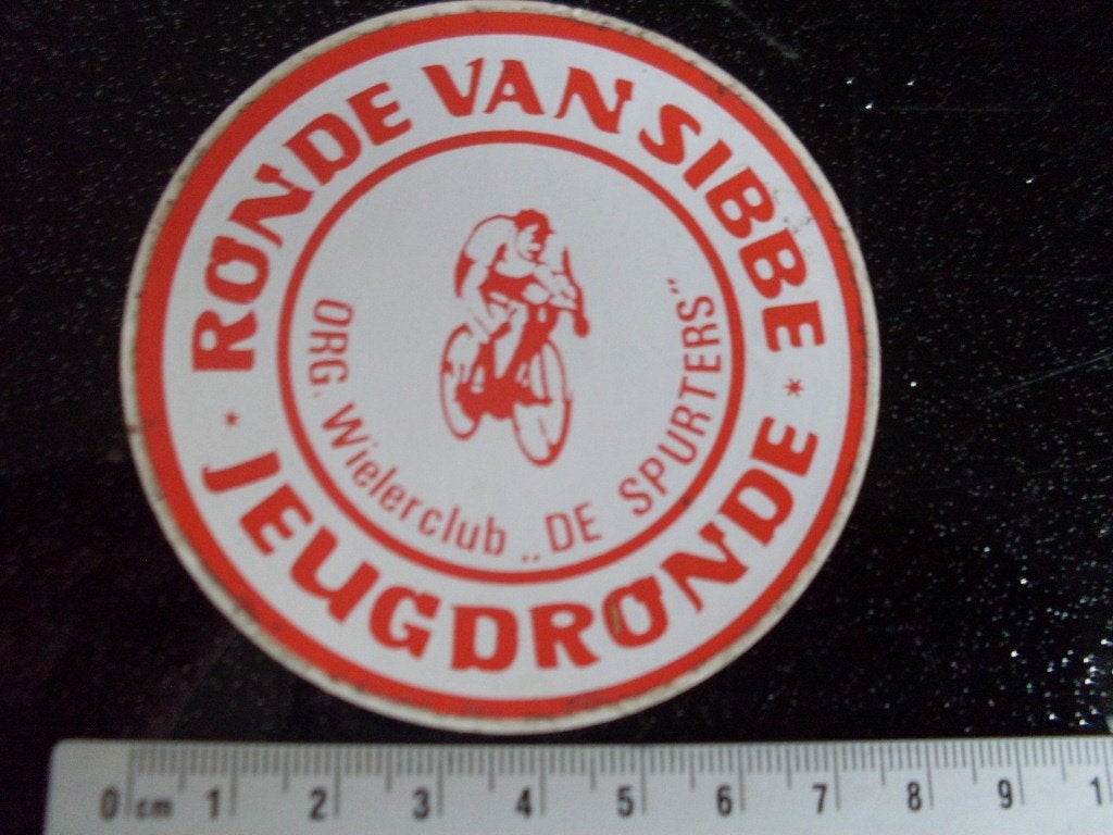 sticker ronde van sibbe wielerclub de spurters wielrennen, Verzenden, Zo goed als nieuw, Bedrijf of Vereniging