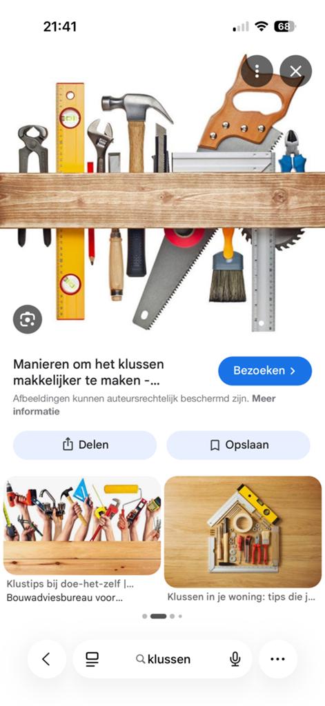 Timmerman/schilder zoekt langere klus + inwoning, Ophalen