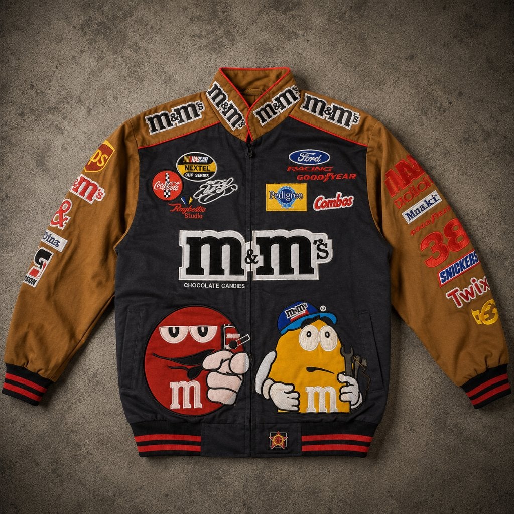 M&M’s NASCAR Racing Jacket – M, Maat 48/50 (M), Zwart, Nieuw, Ophalen of Verzenden