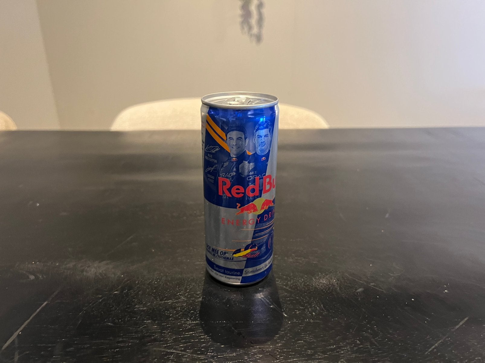 Red Bull max verstappen world champion blikje, Ophalen of Verzenden, Nieuw, Overige