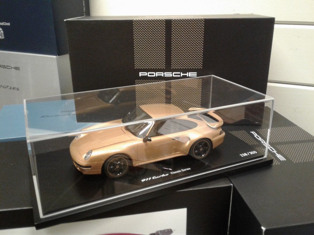 1:18 Spark Porsche 911 993 Turbo Project Gold., Ophalen of Verzenden, Zo goed als nieuw, Auto, Overige merken