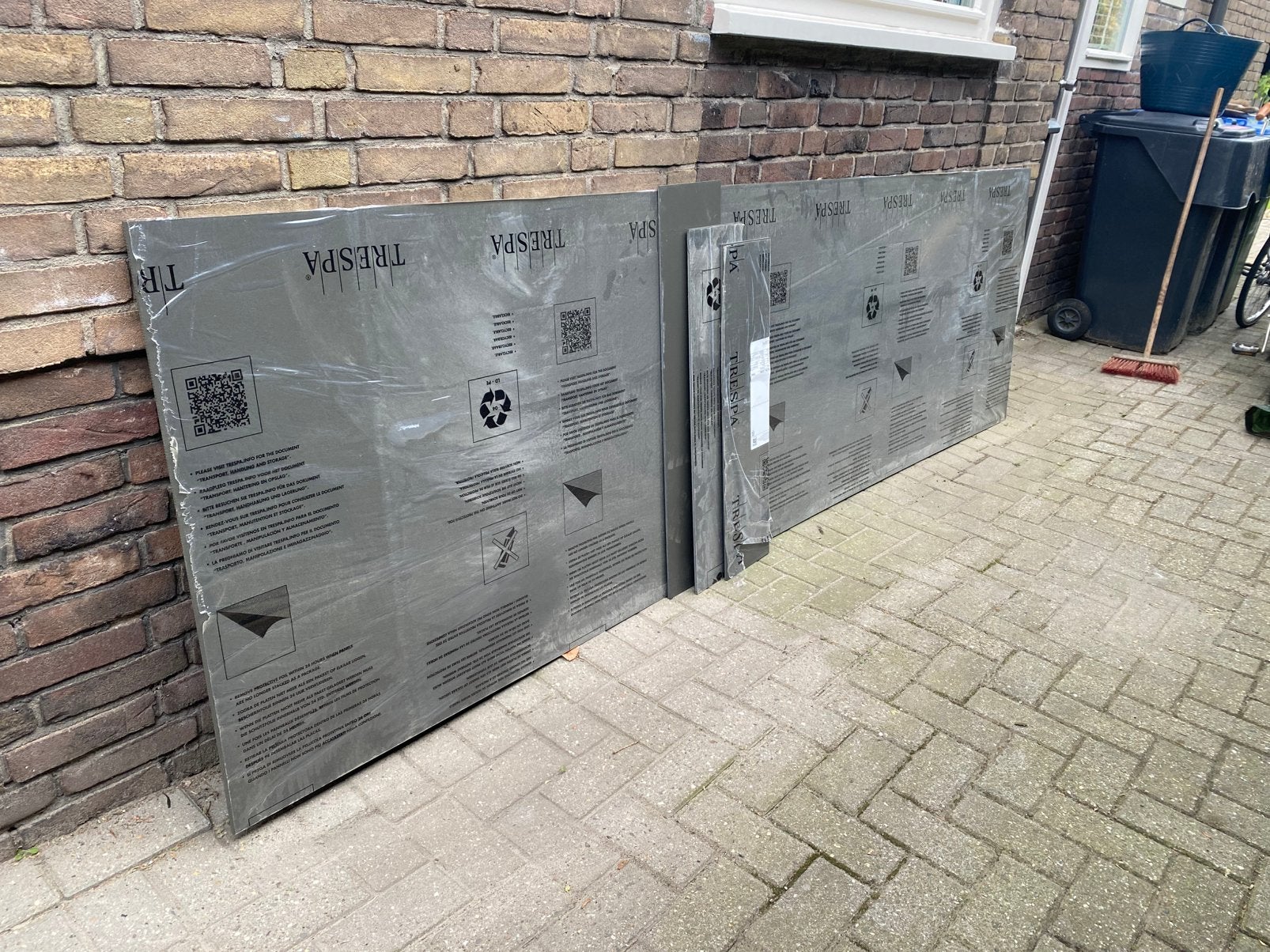 Trespa RAL7022 plaat, Ophalen, Kunststof, 1 tot 2 meter, Minder dan 3 meter