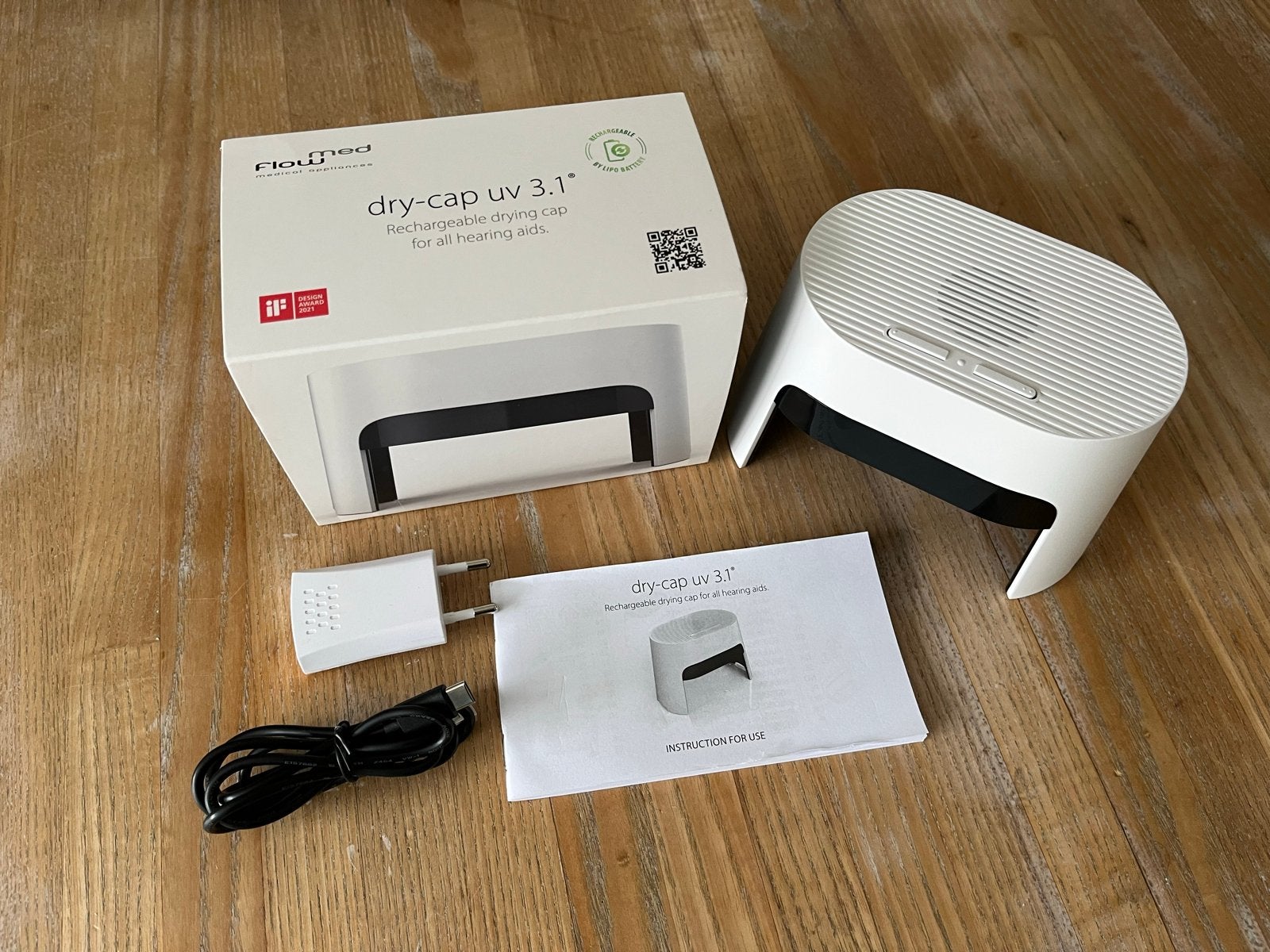 Flow Med Dry-Cap UV 3.1 Hoortoestel Droger, Ophalen, Zo goed als nieuw