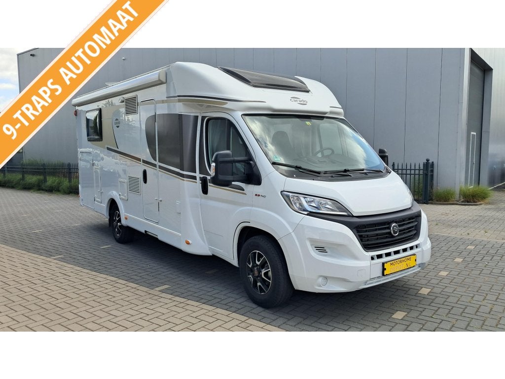 Carado T 447 9 traps automaat / lengte bedden, Caravans en Kamperen, Campers, Bedrijf, tot en met 2, Half-integraal, Carado, Fiat