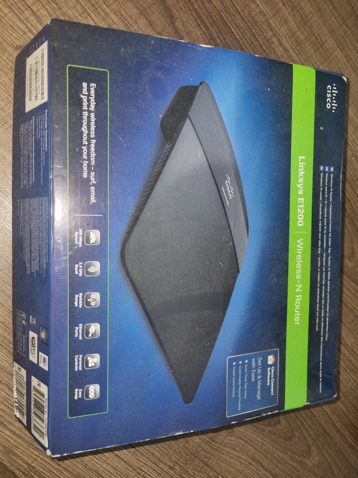 Cisco Linksys E1200 Wireless-N Router - Zo goed als nieuw, Computers en Software, Ophalen of Verzenden, Zo goed als nieuw, Router