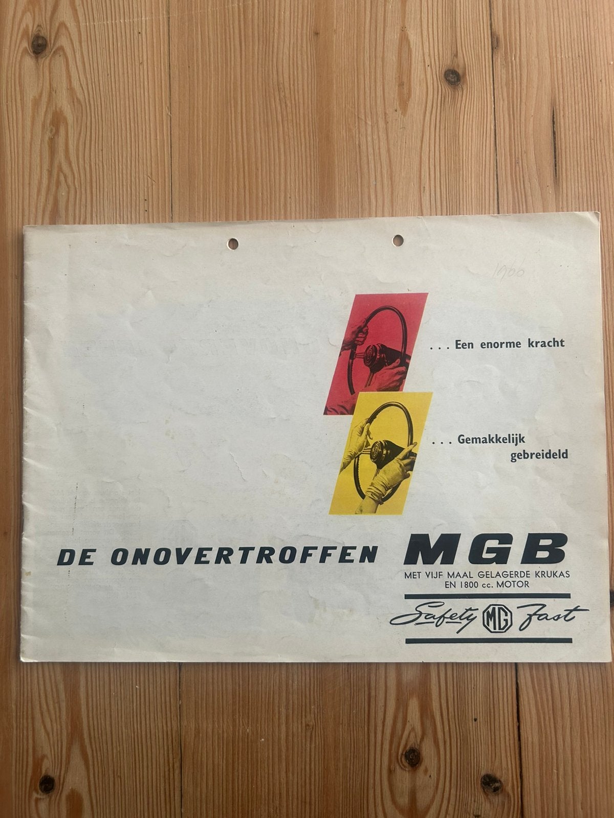 Originele MGB informatie folder, Ophalen of Verzenden, Gelezen, Overige merken