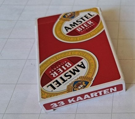 Amstel Bier Pilsener Speelkaarten 33 st., Ophalen of Verzenden, Zo goed als nieuw, Overige typen, Amstel