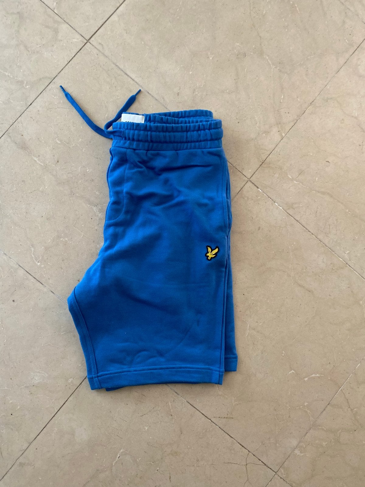Lyle & Scott Organic Sweatshorts Blauw - Maat S, Verzenden, Nieuw, Maat 46 (S) of kleiner, Blauw