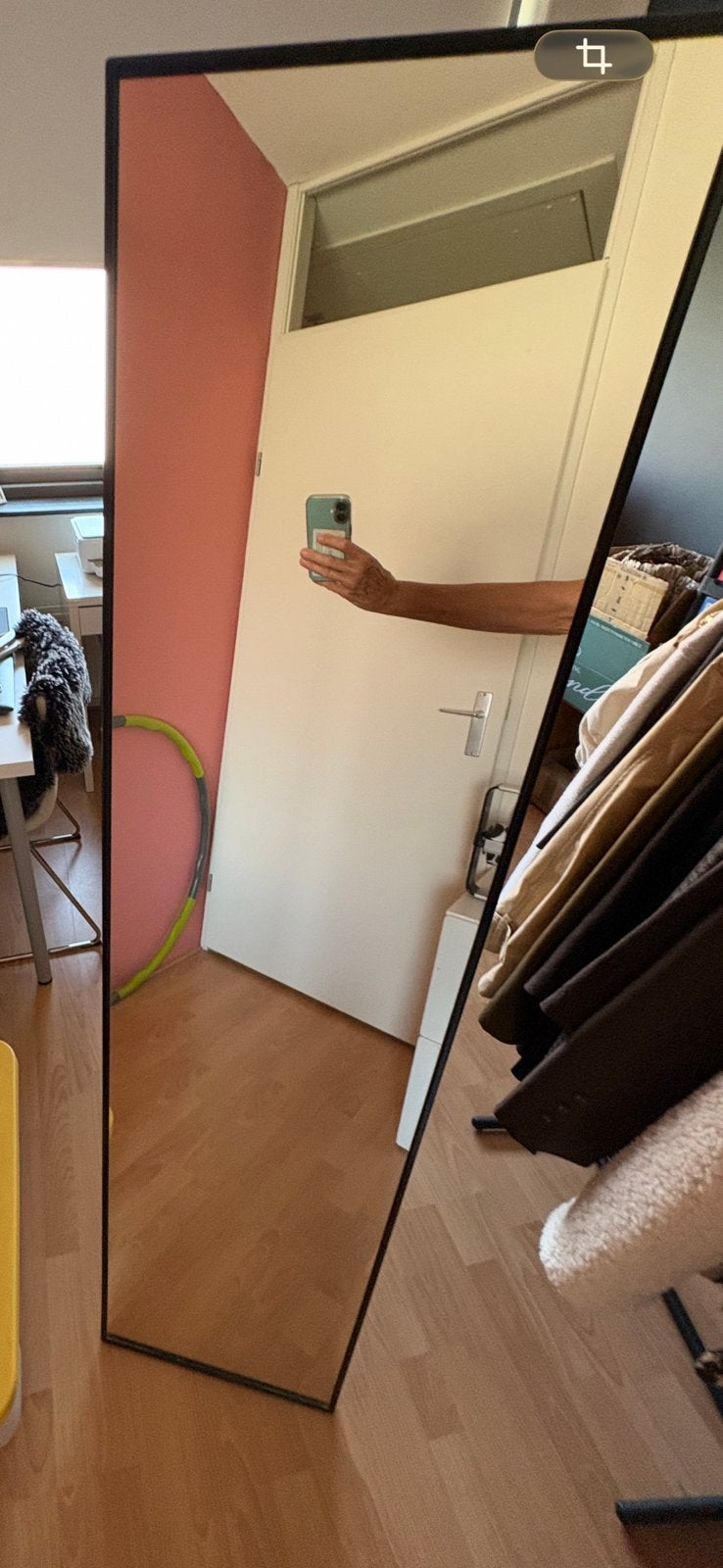 Spiegel Karmsund IKEA, zgan, Ophalen, Minder dan 50 cm, 100 tot 150 cm, Zo goed als nieuw