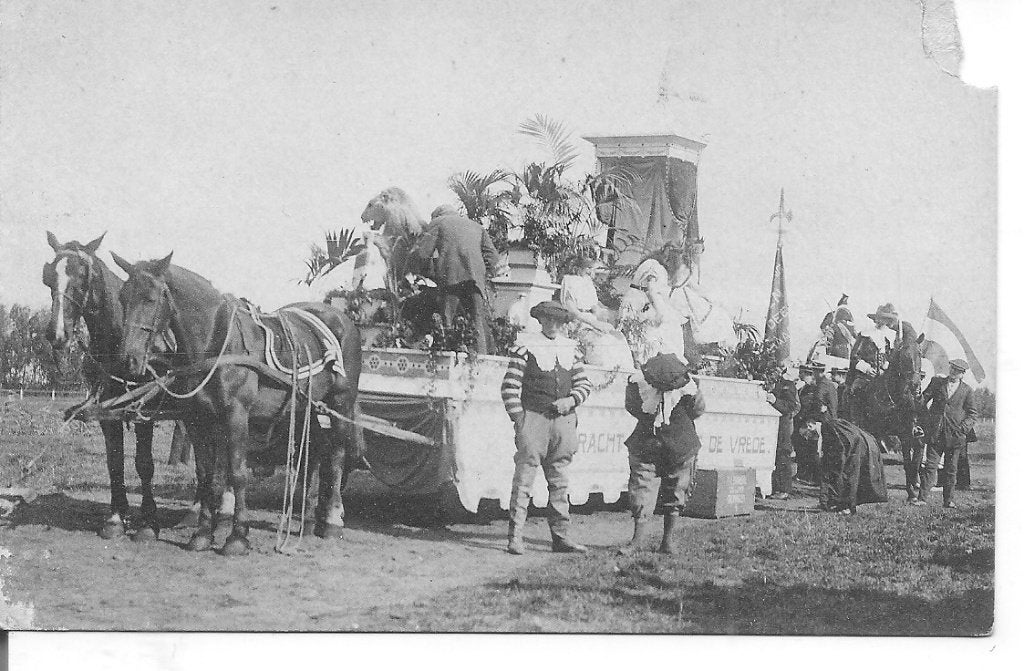 Historisch-allegorische optocht Groningen 1913, Verzamelen, Ophalen of Verzenden, Voor 1920, Ongelopen, Groningen