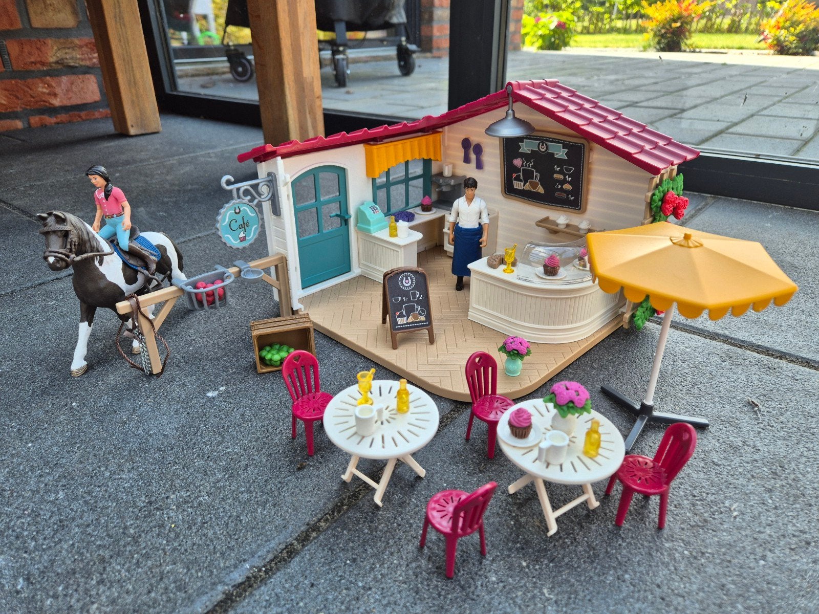 Schleich  Lakeside Café, Ophalen of Verzenden, Zo goed als nieuw
