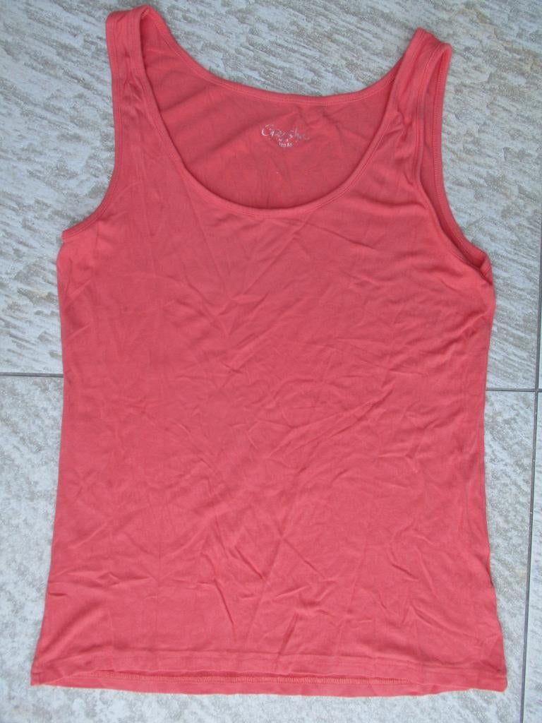 Geisha topje zalm roze top maat M singlet shirt, Maat 38/40 (M), Geisha, Ophalen of Verzenden, Zo goed als nieuw