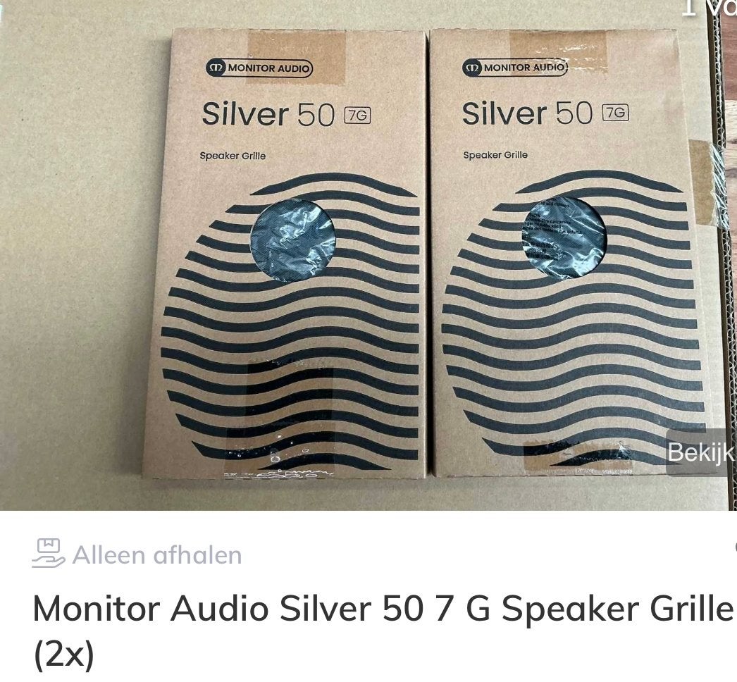 Monitor Audio Silver 50 7G Speaker Grille (2x), Audio, Tv en Foto, Ophalen of Verzenden, Nieuw, Overige typen, Monitor Audio