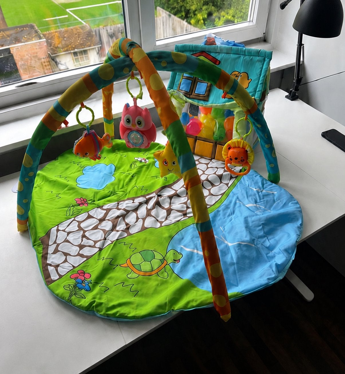 Cangaroo Speelkleed met ballenbak en speeltjes, Ophalen of Verzenden, Gebruikt, Speelkleed