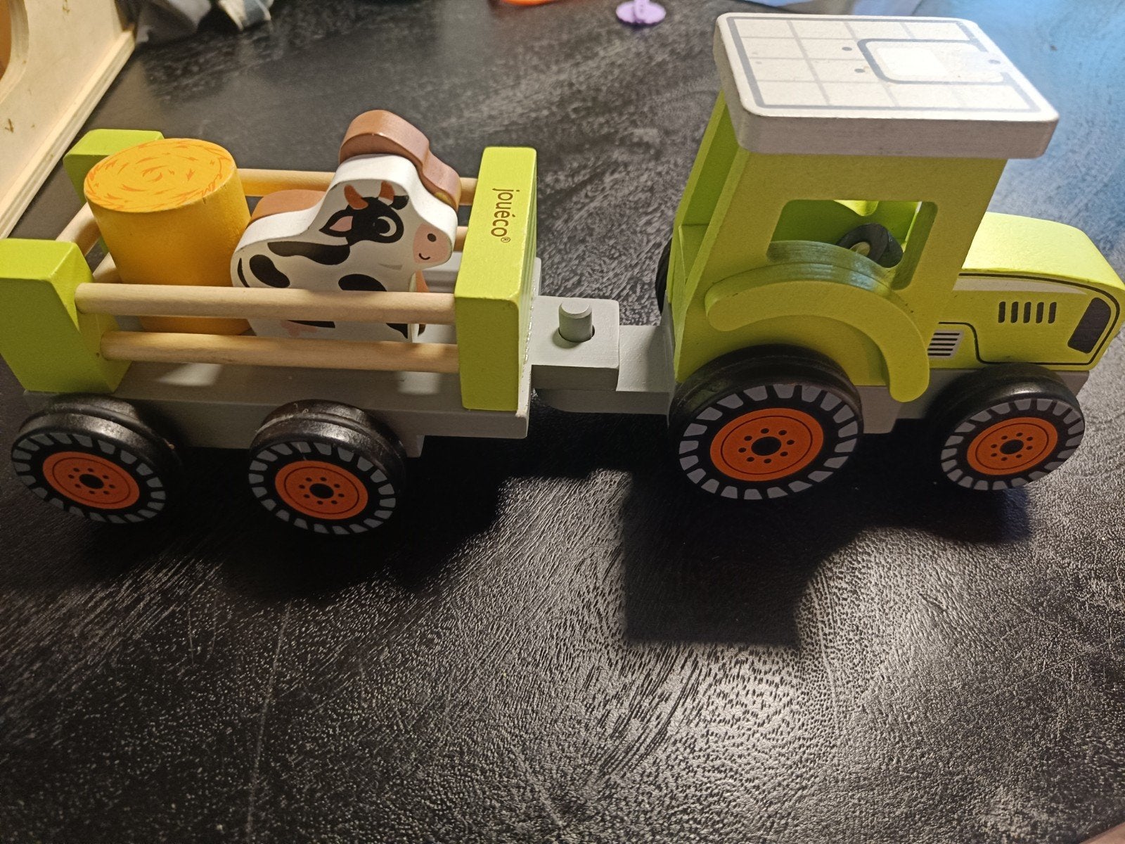 Houten tractor van Jouéco, Kinderen en Baby's, Ophalen, Zo goed als nieuw