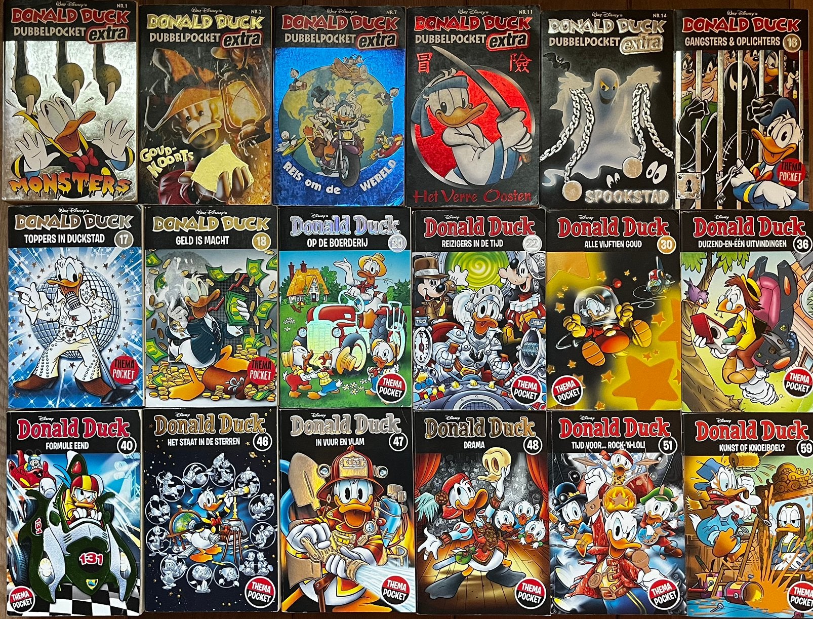 Donald duck pockets - Allemaal soorten, Meerdere stripboeken, Ophalen, Gelezen