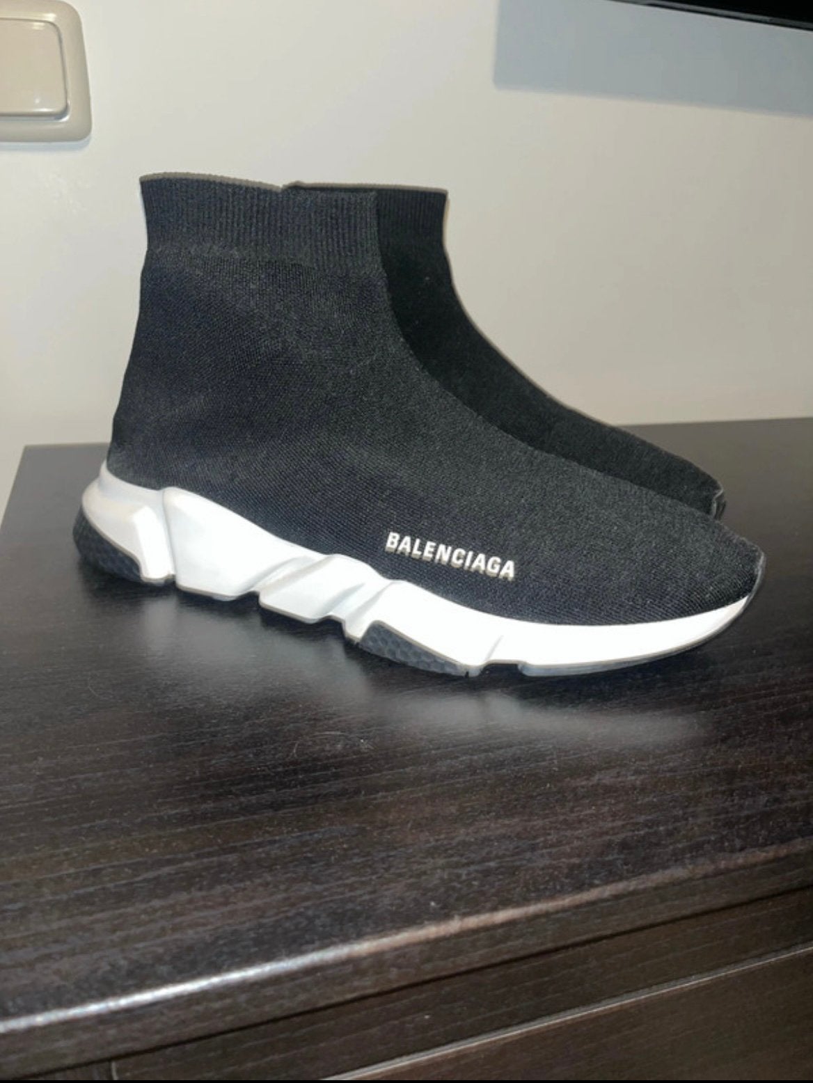 Balenciaga speed trainers maat 43, Kleding | Heren, Schoenen, Ophalen of Verzenden, Zo goed als nieuw, Zwart