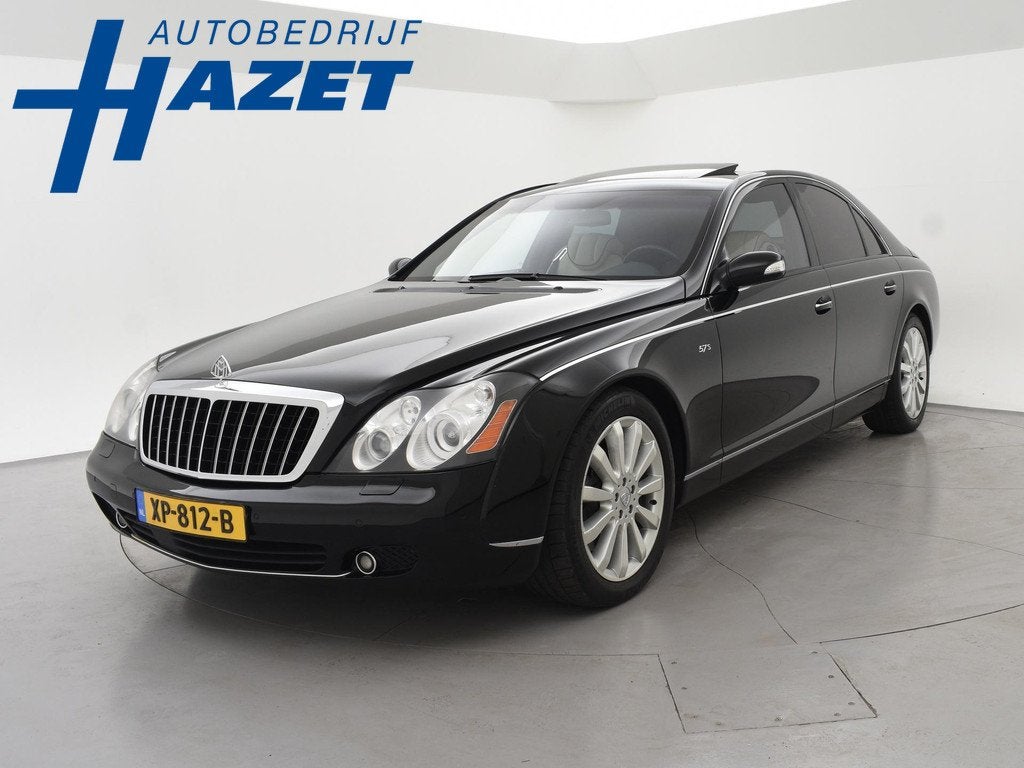 Maybach 57 6.0 V12 S 612 PK AUT. *UNIEK* + MASSAGE | KOELKAS, Auto's, Overige Auto's, Automaat, Gebruikt, Beige, 4 stoelen