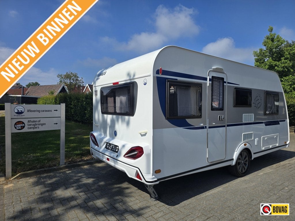 Knaus Sport Silver Selection 460 EU + mover + voortent + ATC, Bedrijf, Treinzit, 4 tot 5 meter, Schokbreker
