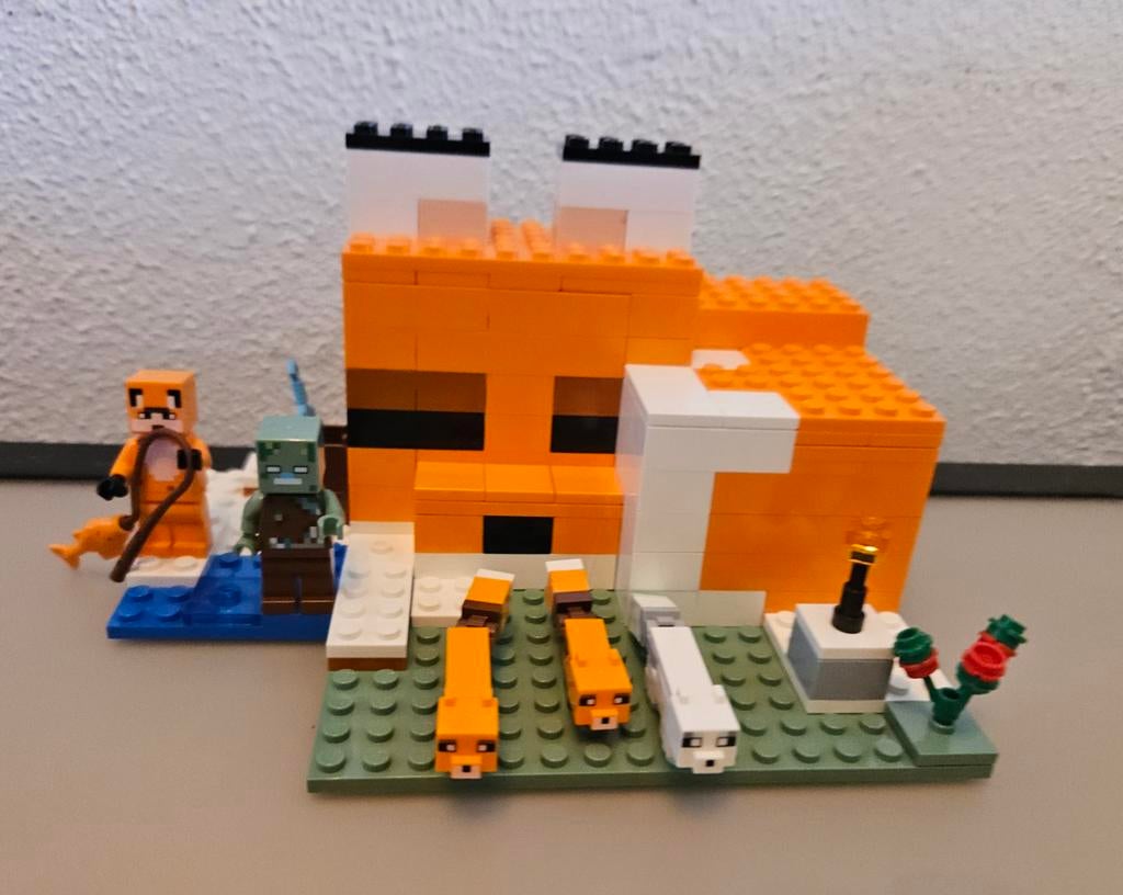 LEGO Minecraft De Vossenhol (21178) - Complete set, Ophalen, Minecraft, Lego, Complete set